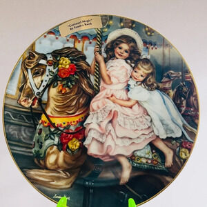 "Carousel Magic" Collector's Plate by Sandra Kuck - $39 Includes Shipping